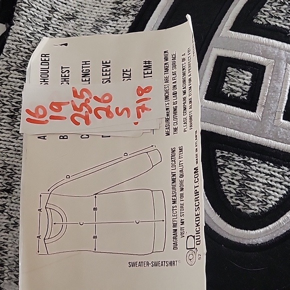 NHL ILANCO Official Licensed Sweater Size S Black and  Gray Hoodie - Picture 11 of 11